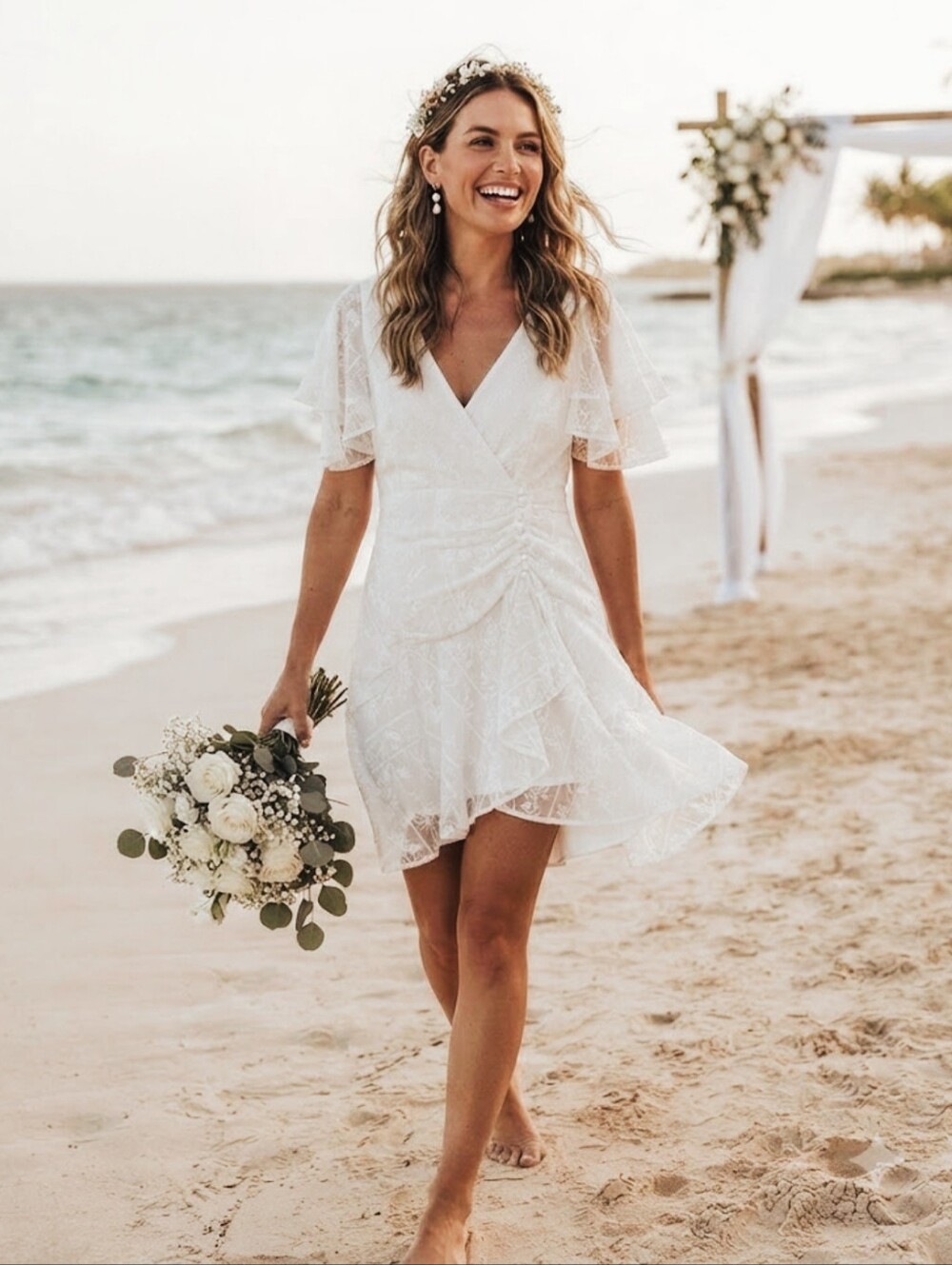 Ever New Melbourne White Dress 8